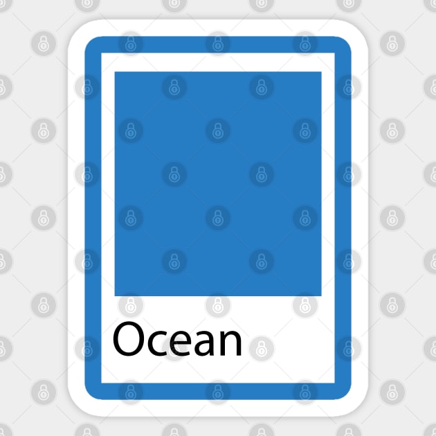 Ocean Sticker by teeteet